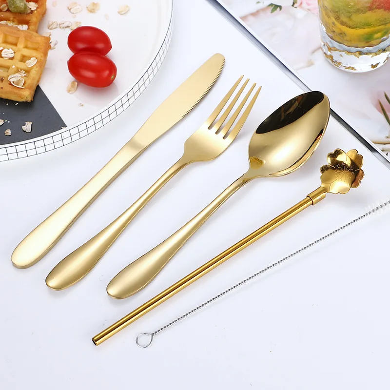 Набор посуды столовые приборы набор из нержавеющей стали Ложка Вилка ложка Кухня