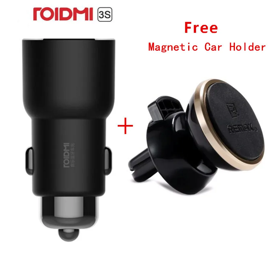 Автомобильное зарядное устройство ROIDMI 3S Bluetooth 5 в 3 4 А музыкальный плеер FM смарт