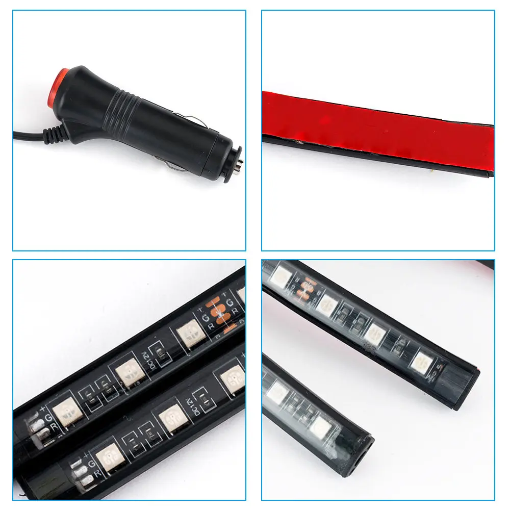 RGB подсветка для салона автомобиля декоративная лампа с питанием от USB или