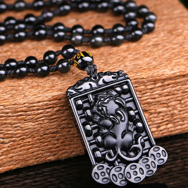 Открытая естественная Подвеска из вулканического стекла подвеска пяти