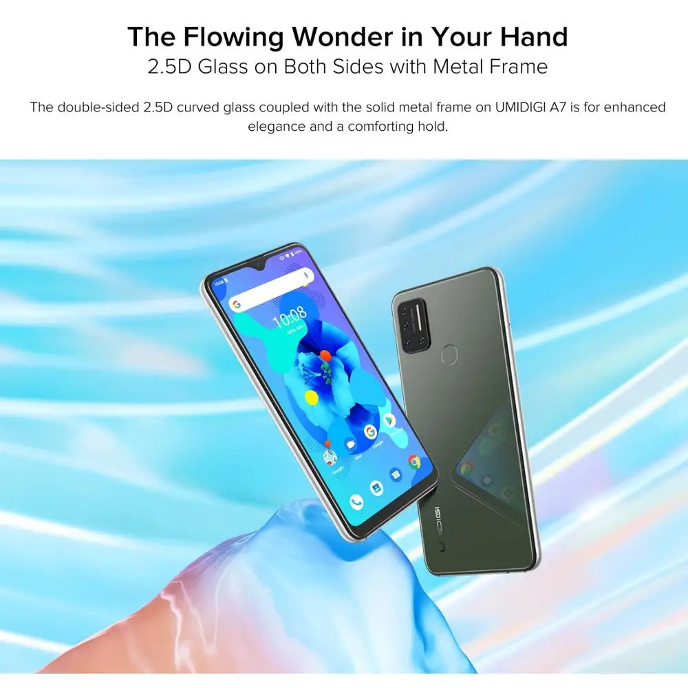 UMIDIGI A7 6 49 &quotIPS экран 4 Гб + 64 Смартфон Helio P20 Восьмиядерный Android 10 разблокировка лица