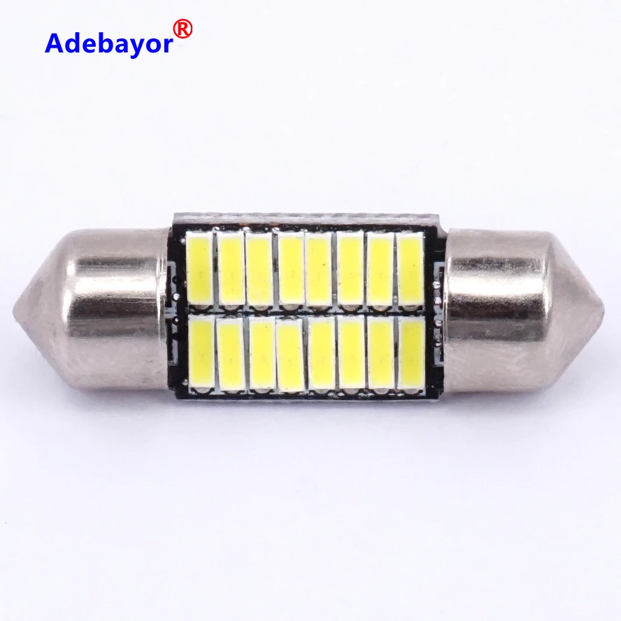 1 шт. гирлянда C5W Led 4014 16 SMD светодиодов внутреннее освещение 31 мм Купольные лампы