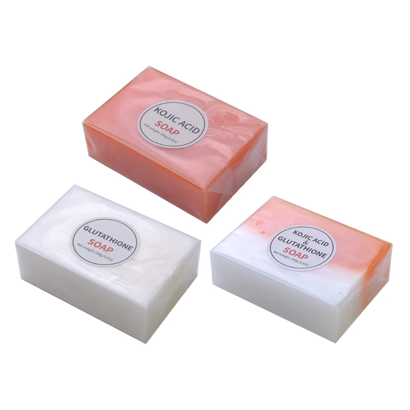 

Y1UF Glutathione Whitening Soap Kojic Acid Soap Dark Black Skin Lightening Soap