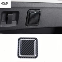 2pcslot stainless steel carbon fiber grain rear button decoration cover for 2018 2019 volkswagen vw tayron