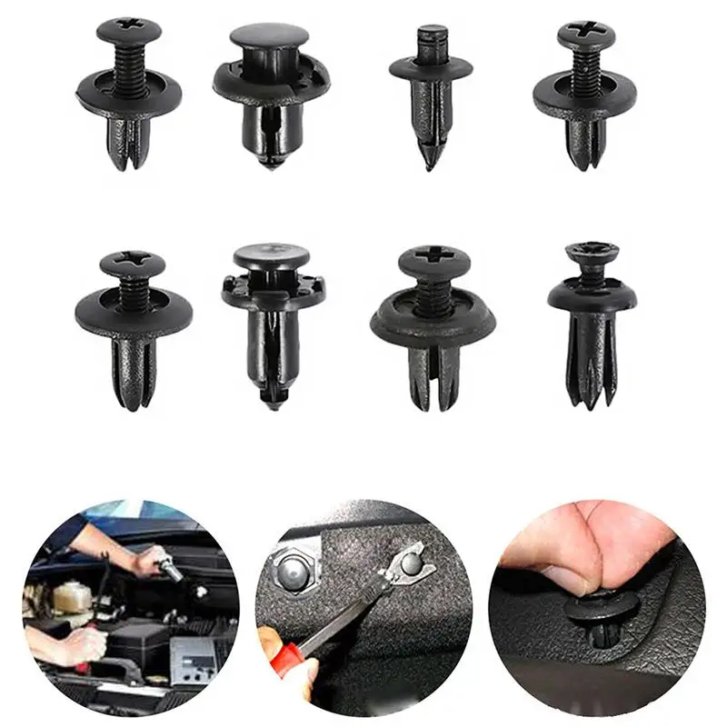 

620pcs Car Clips Screws for Bumper Rivet Panel Trim Fastener PVC Push Pin Assortment Kit Automotive Accessories