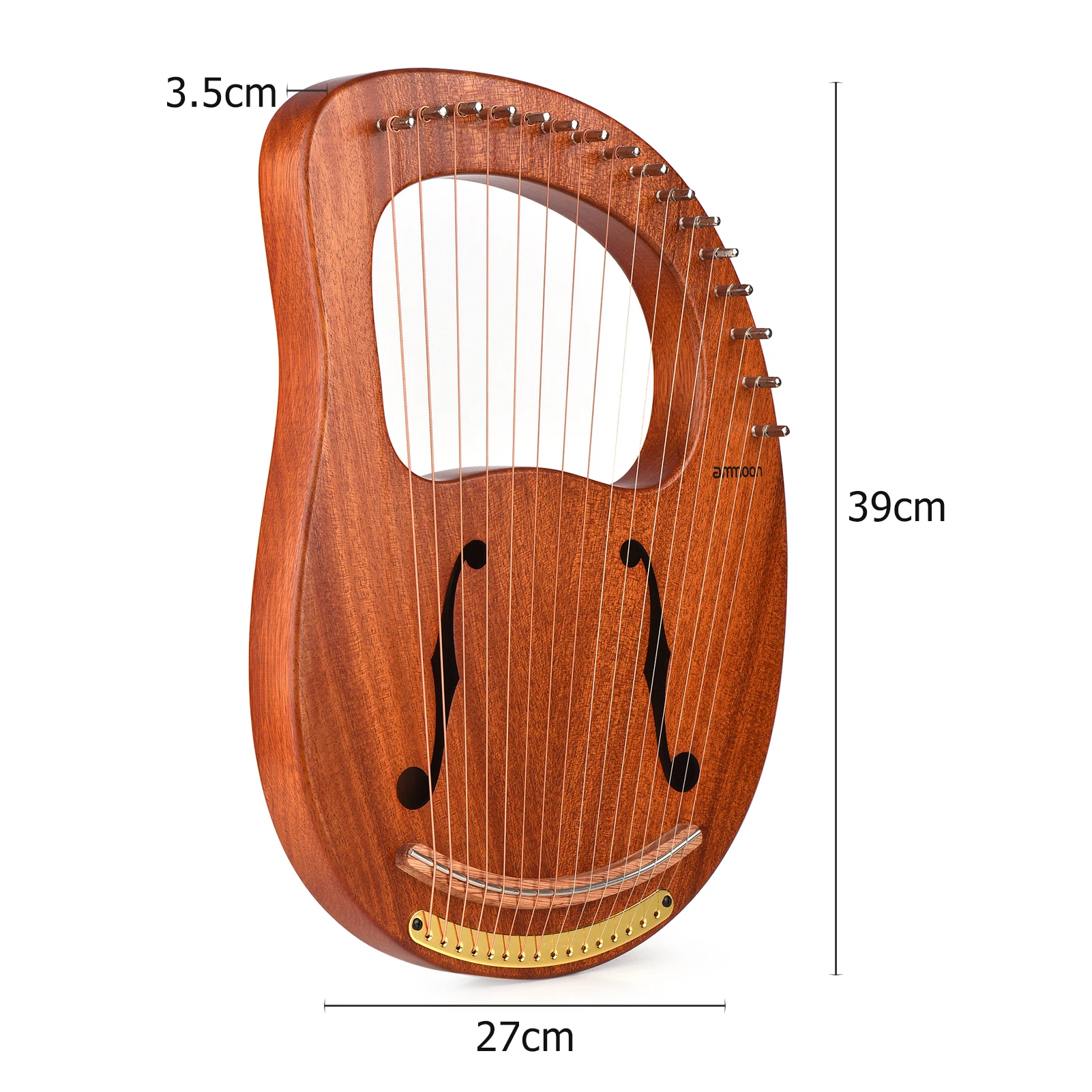Ammoon WH 16 String деревянный Лира Арфы металлическими струнами однотонные лесенка из
