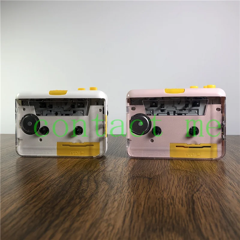 

Новый прозрачный ленточный плеер в стиле ретро, стерео автоматический реверсивный плеер walkman, Ностальгический плеер