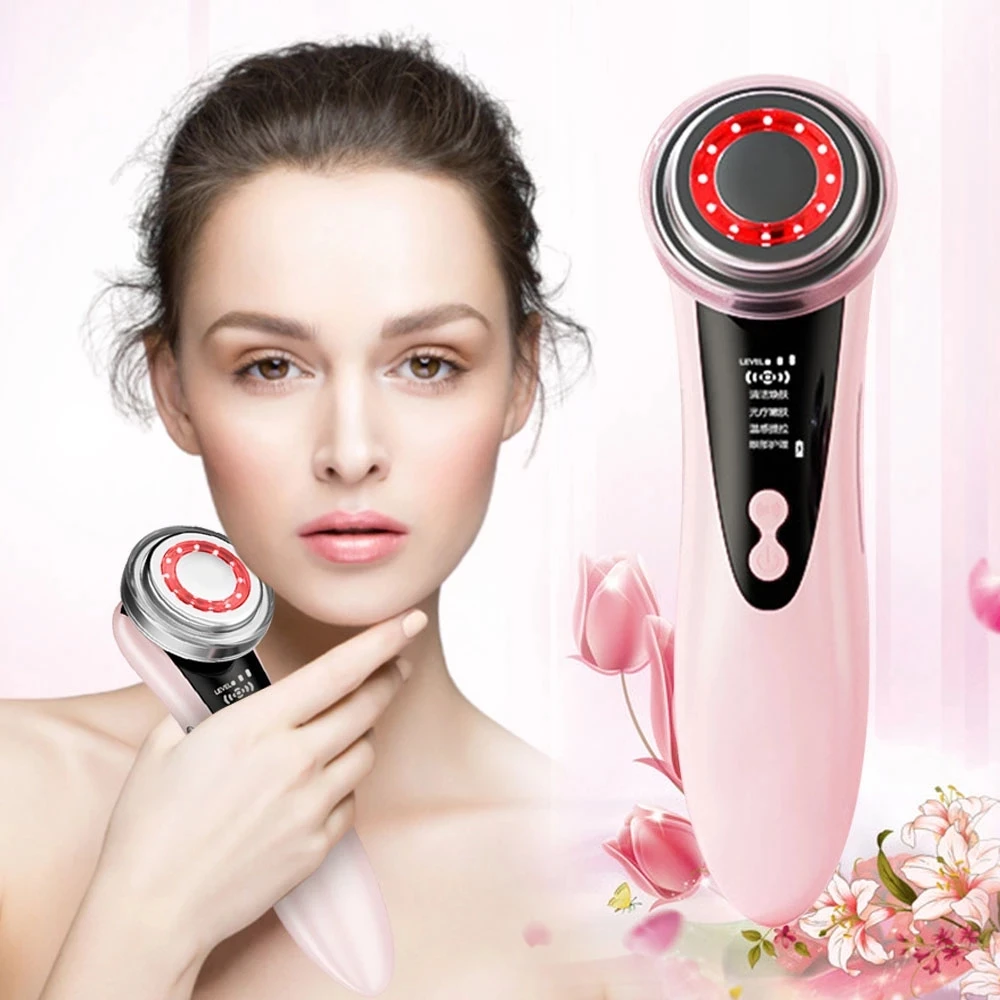 

Ultrasonic Ion Anti-Aging Electric Face Massager Lifting Tighten Wrinkle Removal Face Skin CareTool Anti-Aging Skin Rejuvenation