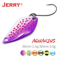 jerry aquarius ultralight freshwater trout spoon fishing lure 2 5g 3 5g 5g micro metal spinning uv coating bait