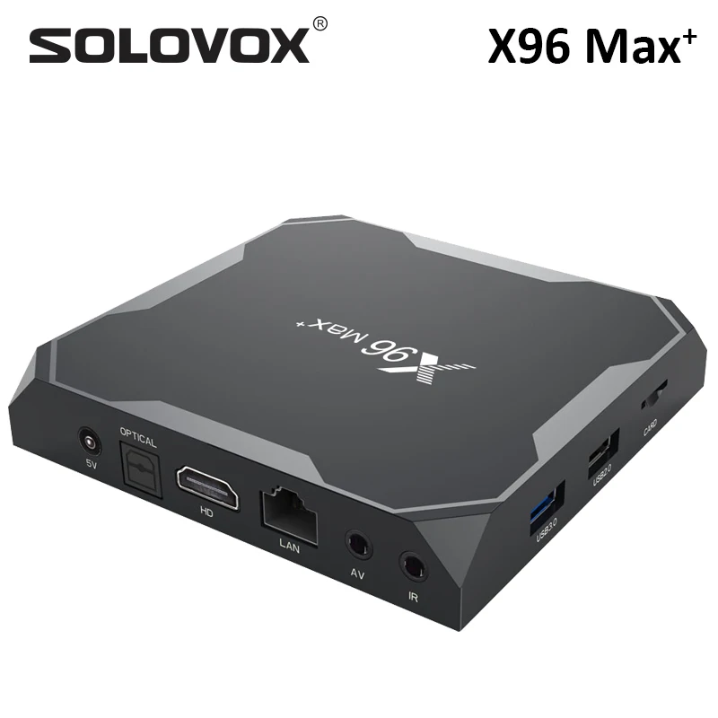 ТВ приставка SOLOVOX X96 MAX Plus Android 9 0 2 + 16 ГБ Amlogic S905X3 4 ядра 8K Wi Fi ГГц USB 3 0|ТВ-приставки и