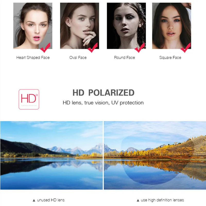 2019 Модные женские Квадратные Солнцезащитные очки больших размеров