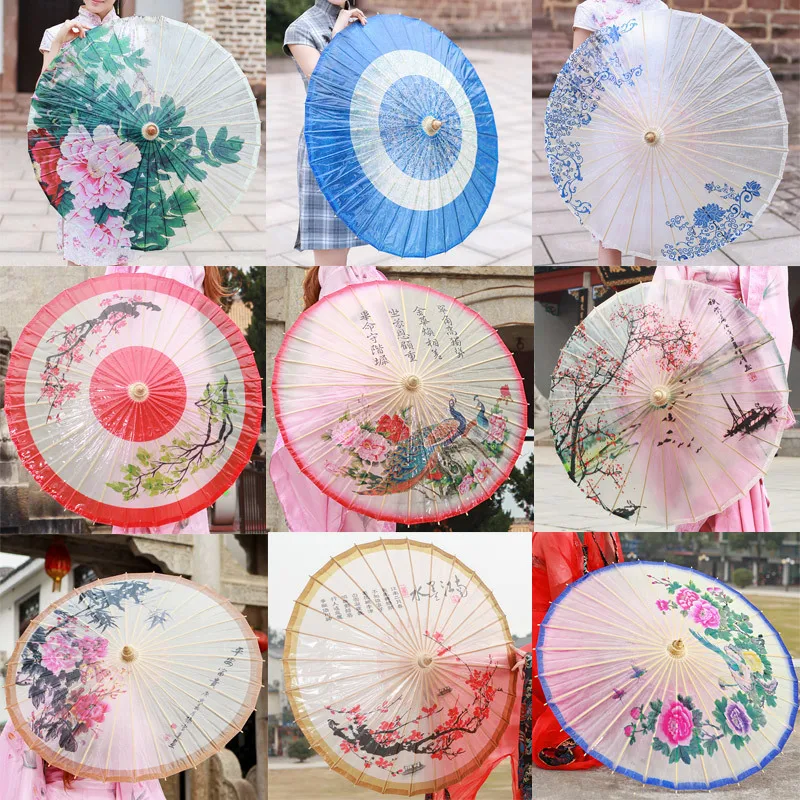 Ветрозащитный масляный бумажный Зонт от дождя женские высококачественные