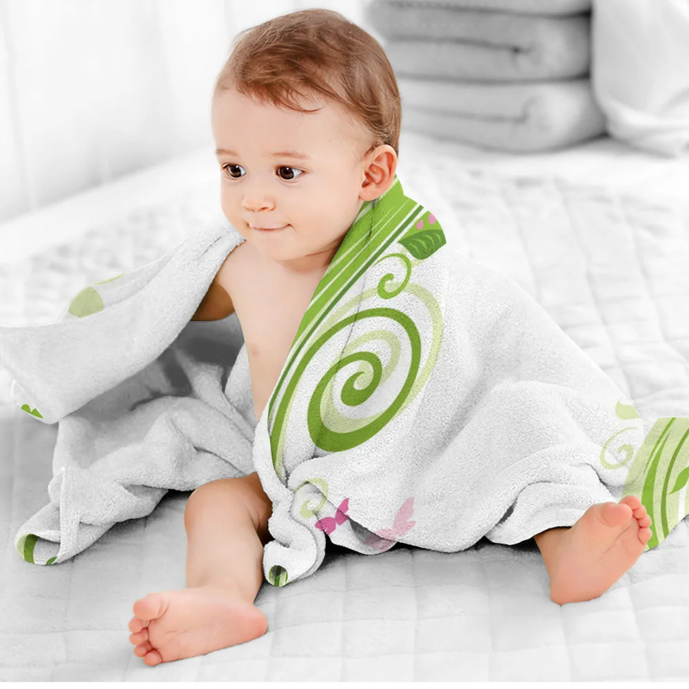 Красочное банное полотенце с цветами и бабочкой плавательное аксессуары для