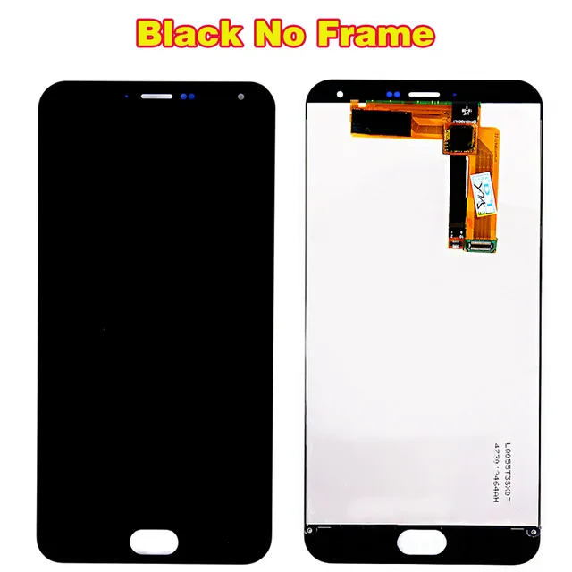 Black Without Frame Протестированный 5,5 дюймовый сенсорный экран для Meizu M2 Note, ЖК-дисплей, дигитайзер, сборка 1920*1080, рамка с бесплатной стеклянной пленкой, инструменты - Цвет: Black Without Frame