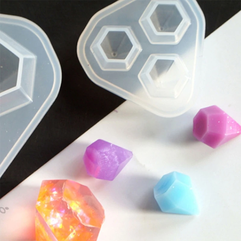 

1 Set Handmade Crystal Epoxy Resin Mold Necklace Pendant Casting Silicone Mould DIY Crafts Jewelry Earrings Making Tool