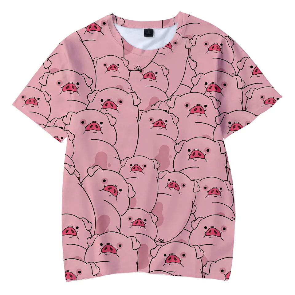 

Парная футболка, новинка, модная повседневная футболка с 3D Цифровым принтом, лето 2021, уличный тренд, Харадзюку, высококачественный пуловер, ...