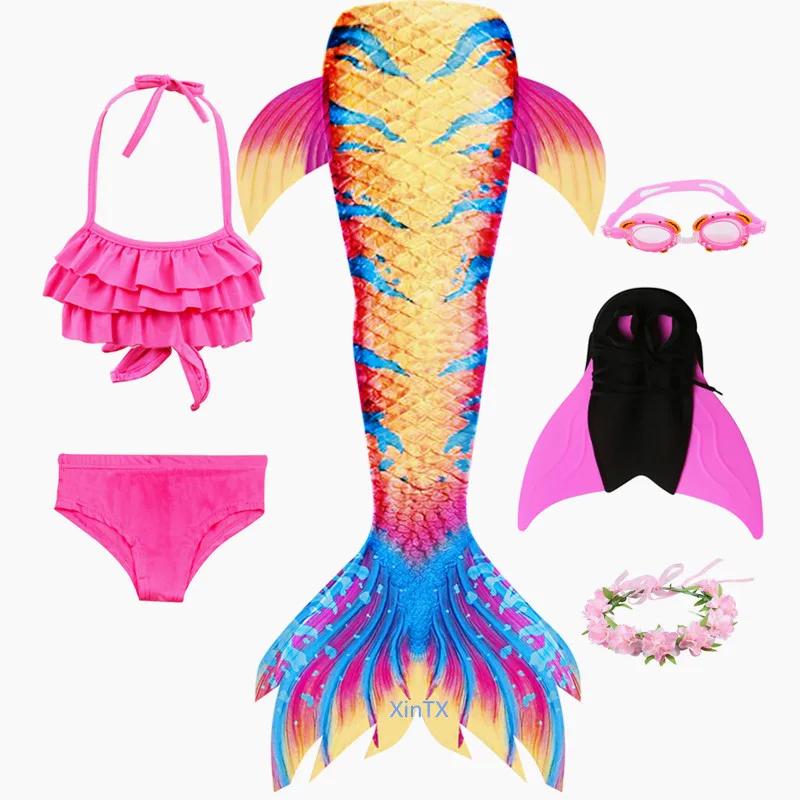Новое поступление! Детский сказочный костюм русалки для детей хвост с плавником