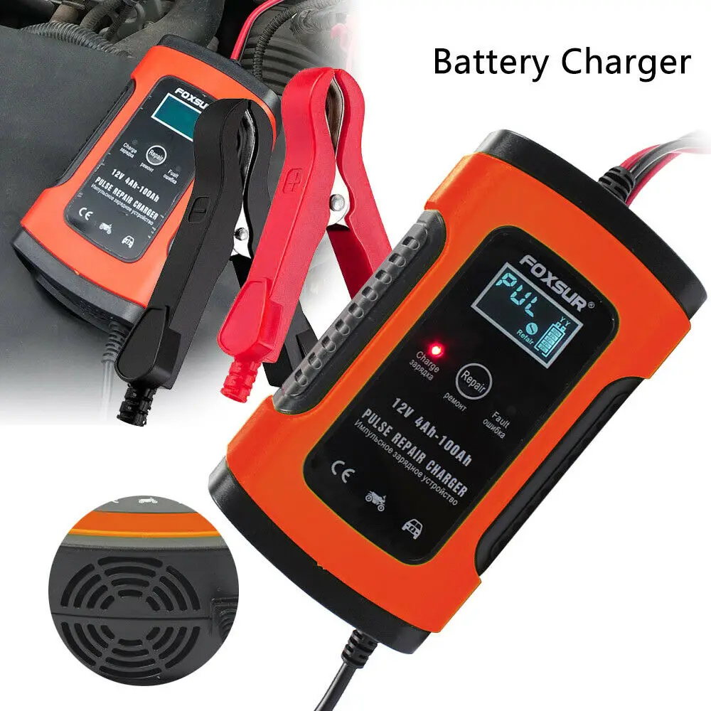 Автоматическое устройство для Батарея Зарядное 12V 5A ЖК дисплей интеллигентая (ый)
