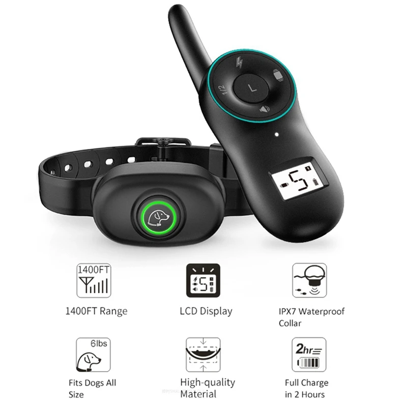 

Dog Rechargeable Anti Barking Training Collar Pet Dog Automatic bark stopper Smart Ultrasonic No Harm Waterproof Collars