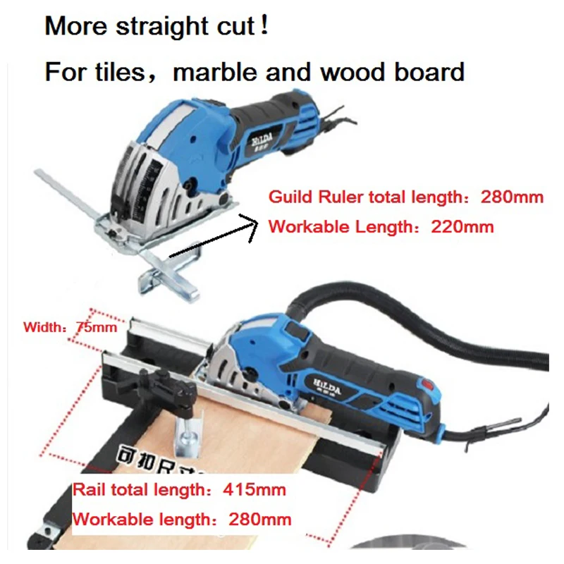 Рельс подвала стол для мини циркулярная пила Мощность инструмент аксессуары
