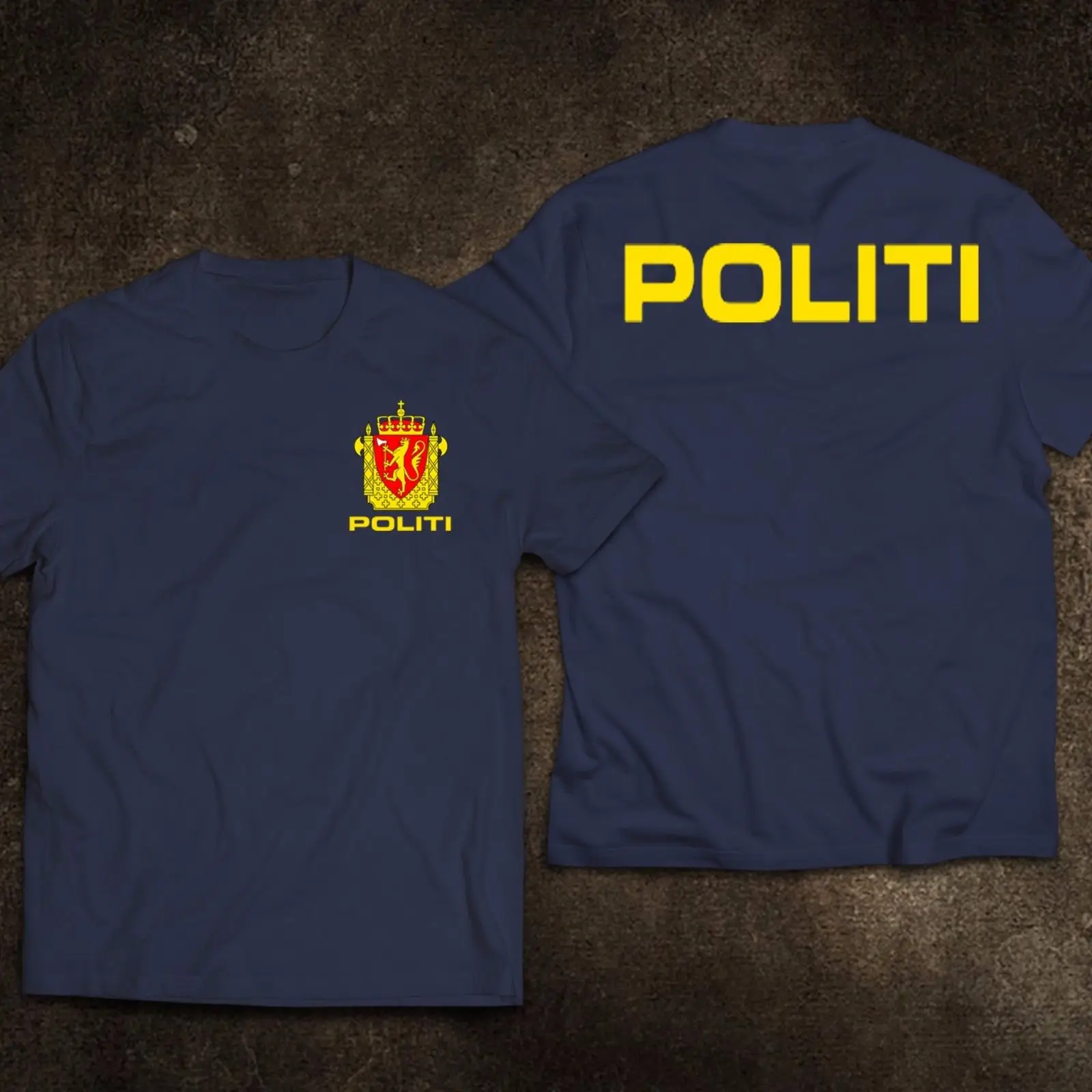 Новая норвежская POLITI норвежская полицейская футболка