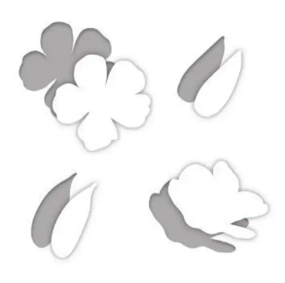 Цветочный прозрачный штамп и или для скрапбукинга/изготовления карт/украшения