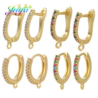 juya handmade earwire accessories supplies goldsilver color earring hooks clasps for diy fine exquisite jewelry making material