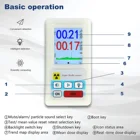 Детектор ядерного излучения, счетчик Гейгера с цветным дисплеем, персональный дозиметр, мраморные детекторы, бета-гамма, рентгеновский тестер