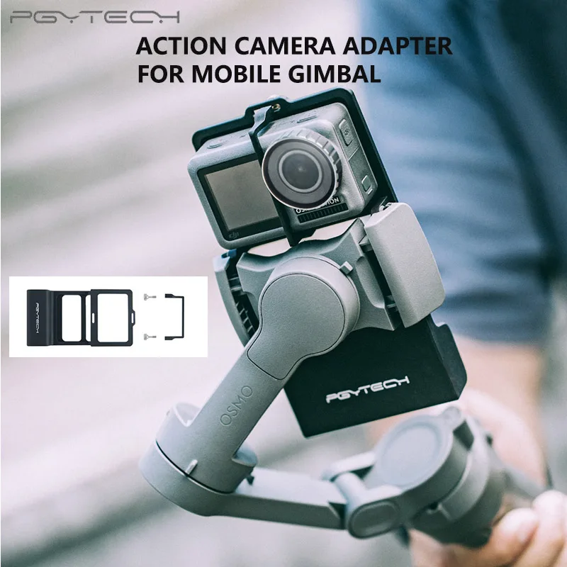 Адаптер PGYTECH для экшн камеры DJI Osmo Mobile 3 Zhiyun Smooth 4 Gimbal Gopro Hero7 6 5 ACTION Accessories|Аксессуары