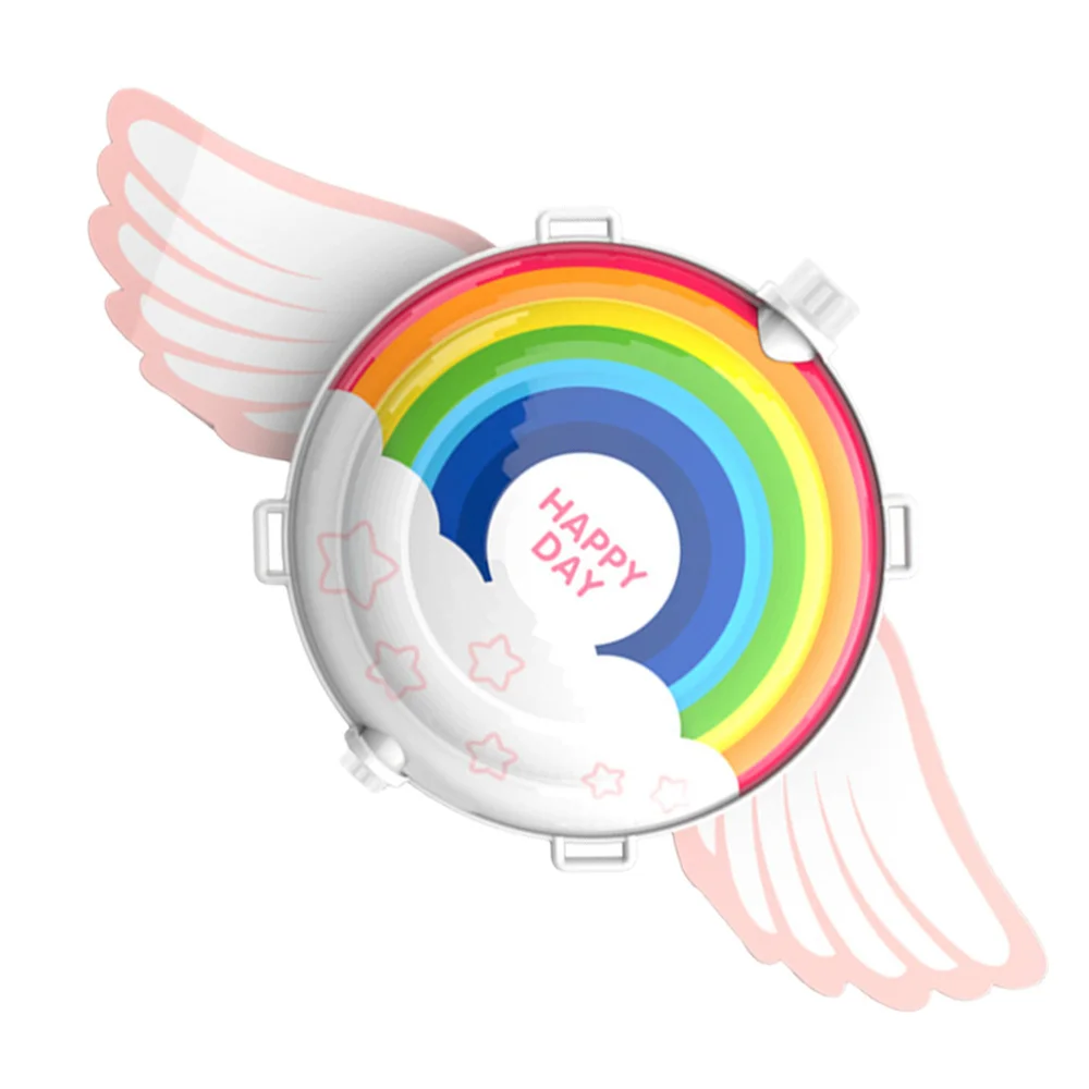 

1pc Child Bubble Blower Bag Kids Bubble Maker Lovely Rainbow Pattern Bag