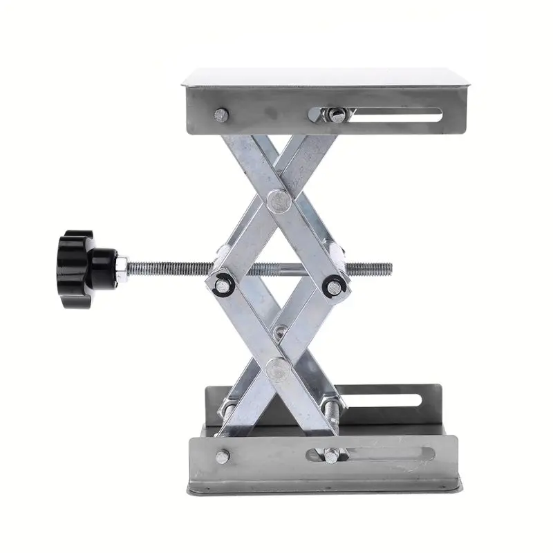 Laboratory Lifting Platform Stand Rack Scissor Jack Bench Lifter Table Lab 100x100mm Stainless Steel For Scientific Experiment |