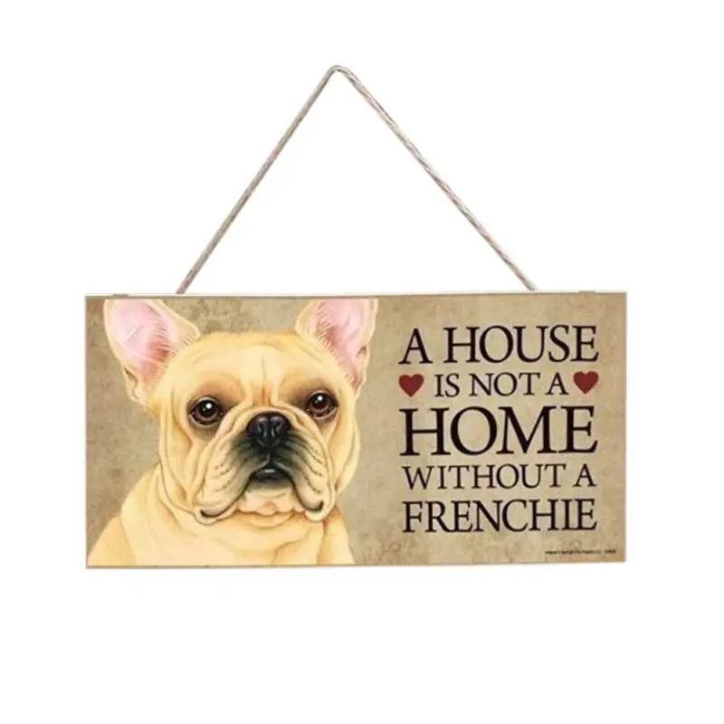 Собака тег милая собака шаблон висячая доска деревянная картина подвеска