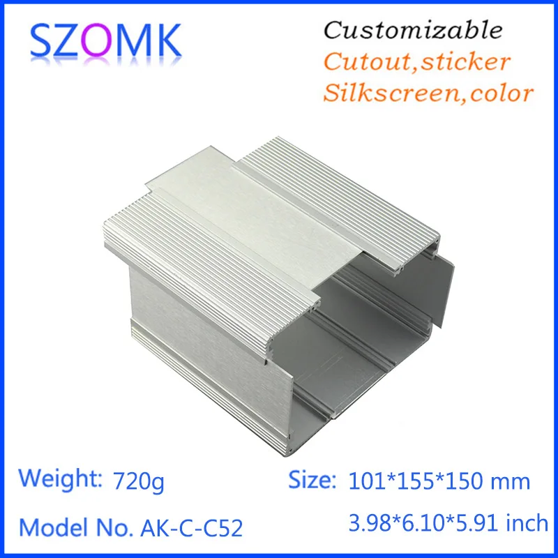 1 шт. 101(h)x155(w)x150(l) мм алюминиевый корпус Чехол проектная коробка для корпуса сделай