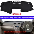 Коврик TAIJS для Toyota Camry врезнойCamry Hybrid XV40 2007 2008 2009 2010 2011, коврик для приборной панели, силиконовый нескользящий чехол для приборной панели