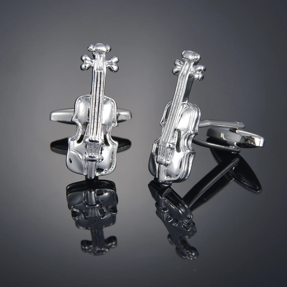 

New high quality French men's shirt with Cufflinks violin Cufflinks Cufflinks