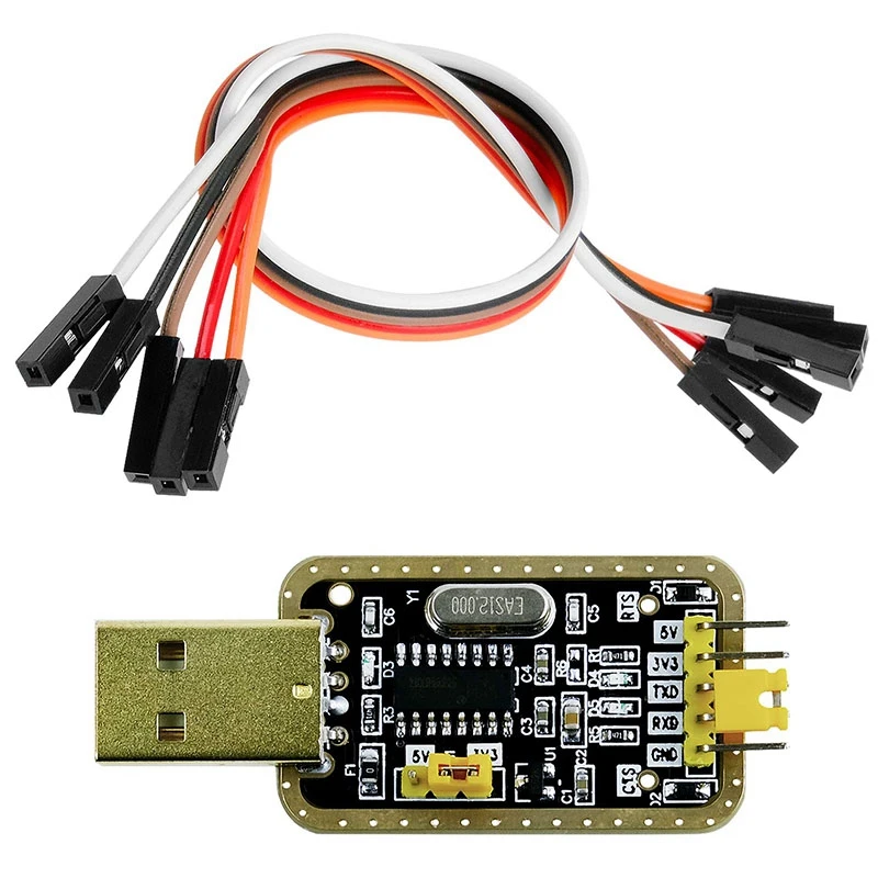 

3 X USB Adapter UART-TTL 3.3V 5V CH340G Interface Conversion Module and 20Cm Jumper Cable, Including E-Book