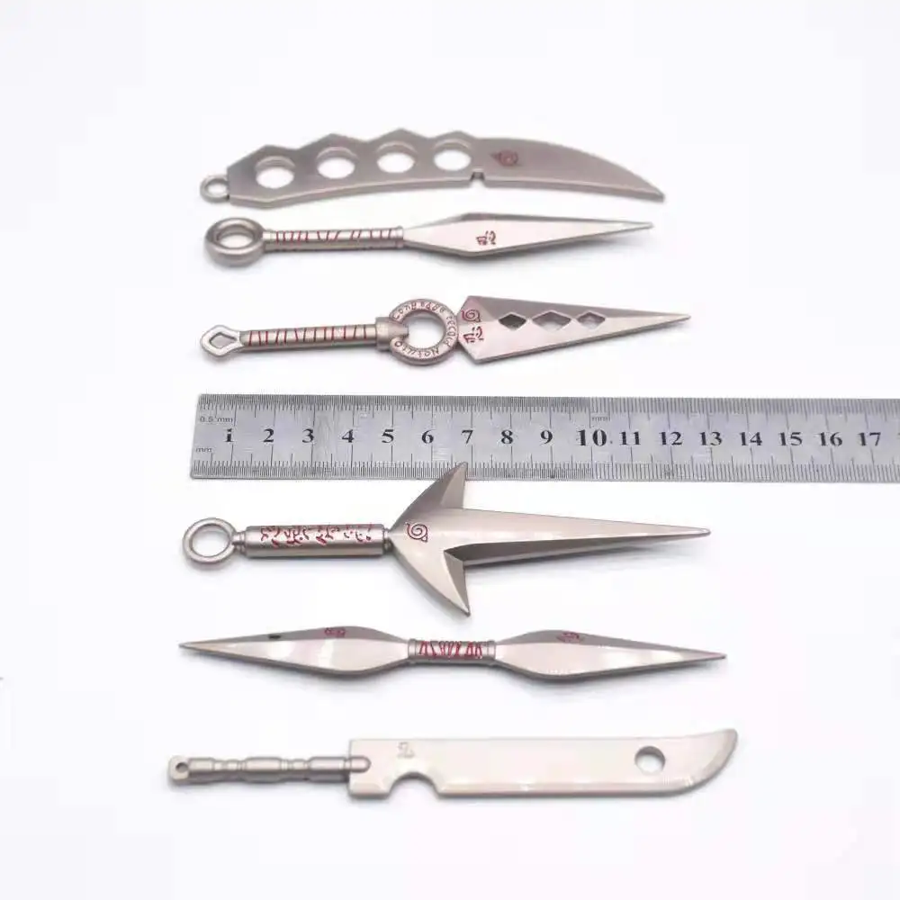 Набор металлических аксессуаров Narutos Ninja мультяшный меч для косплея кунай