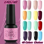 Гель-лак для ногтей полуперманентный, гибридный, 2 шт.