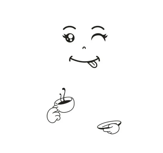 Магнит на холодильник магнит милый стикер счастливое вкусное лицо кухонная