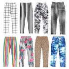 Леггинсы для девочек, с цветочным принтом, повседневные, весенне-летние, детская одежда, От 2 до 11 лет