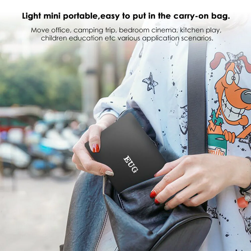 Портативный мини-проектор видеопроектор для домашнего кинотеатра 3D DLP 3600 люмен