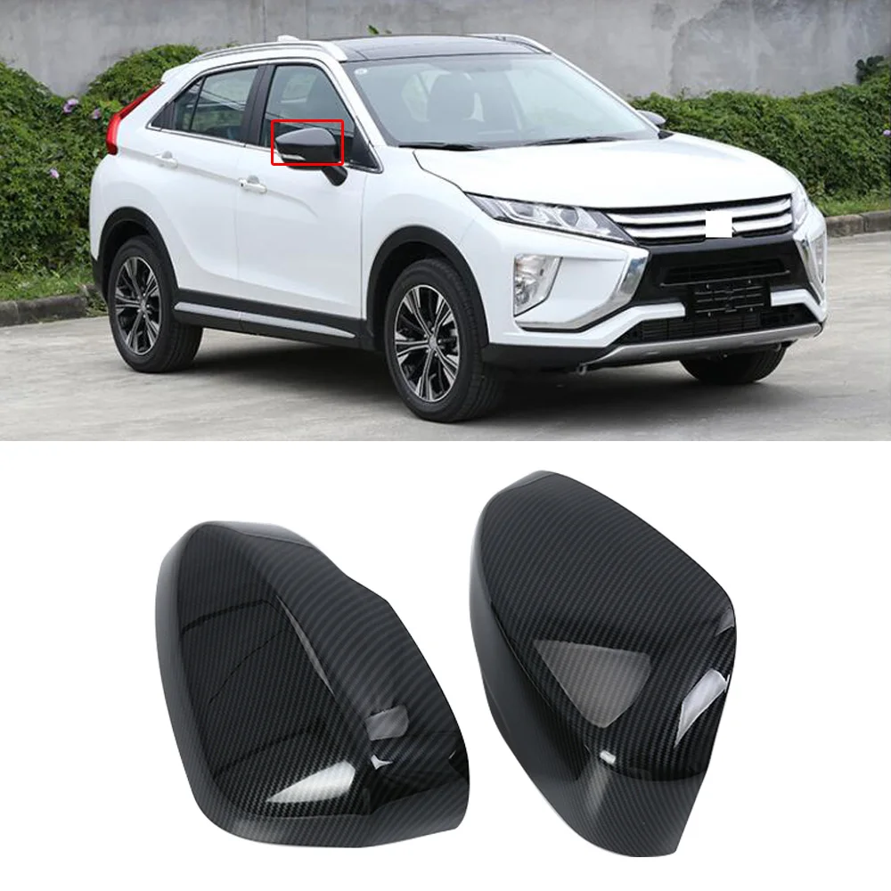 1 пара для Mitsubish Eclipse Cross 2017-2019 боковое зеркало заднего вида крышка углеродного