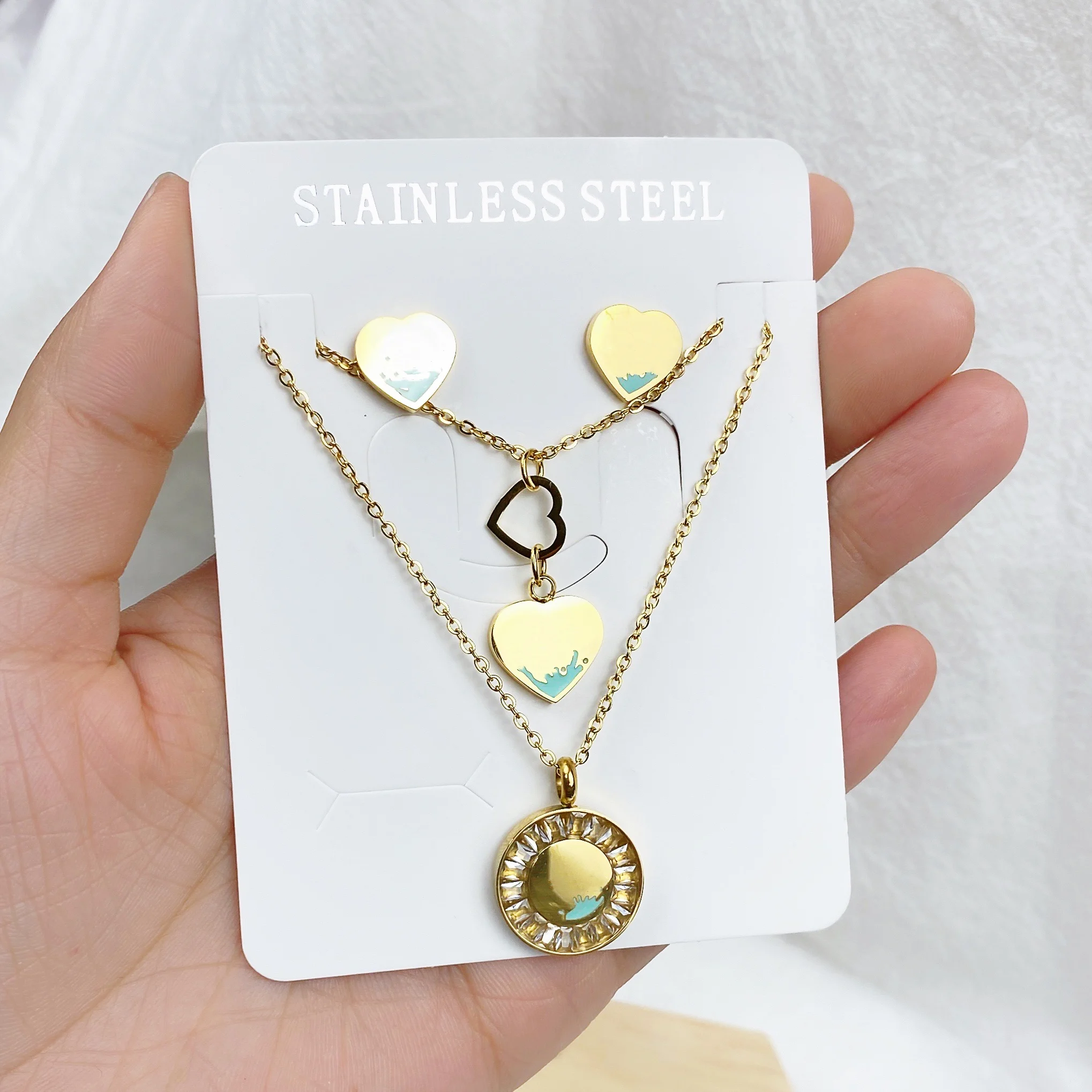 

Ожерелье из нержавеющей стали для женщин и мужчин, ожерелье с подвеской в виде кленового сердца, ювелирные изделия для помолвки, оптовая про...