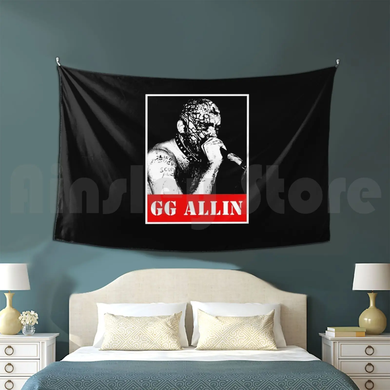Гобелен Gg Allin для гостиной и спальни гобелен Hated In The Nation США панк музыка |
