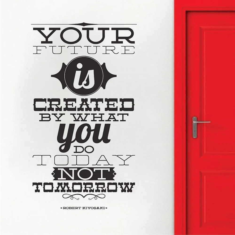 

Your Future Tomorrow Vinyl Wall Decal Decor Classroom Words Inspirational Phrase Creative Wall Sticker For Living Room W746