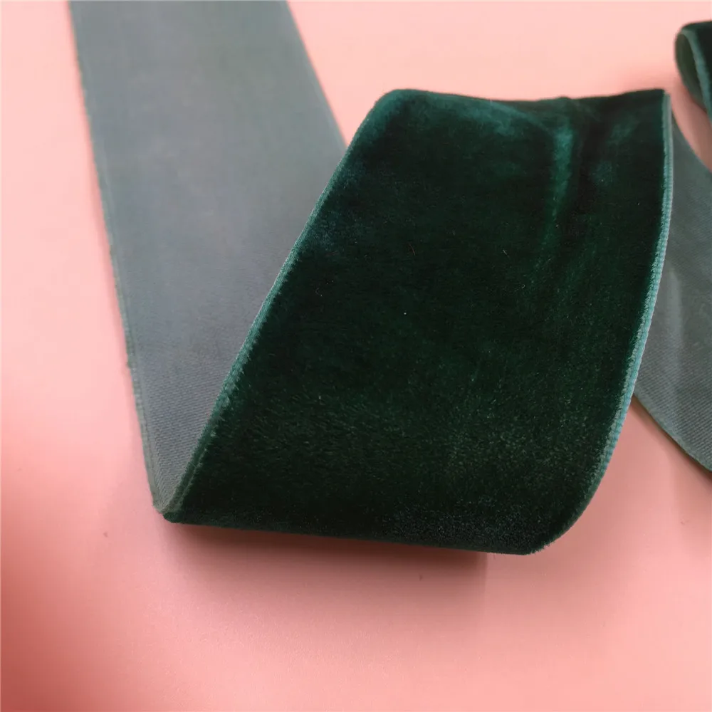 

Односторонняя нейлоновая Вельветовая лента, 38 мм, 1/3/5 ярдов, зеленая бархатная лента из DK, не тянущаяся велюровая лента, аксессуары для рукоделия, 1,5 дюйма