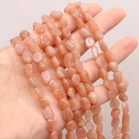 natural sun stone string beads for diy women girls jewelry making necklace bracelet earrings accessories gifts size 6 8mm