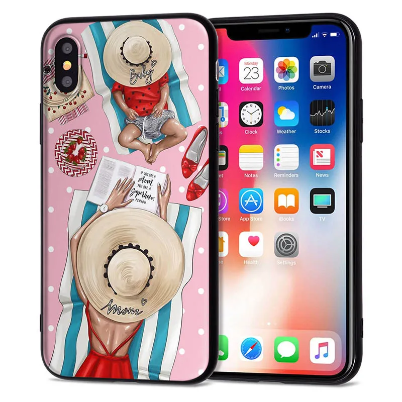 Чехол для iPhone 11 Pro, чехол для iPhone 5, 5S, 6, 6 S, 7, 8 Plus, X, XS, Max, Mom Love Baby, чехол для iPhone 7, мягкий чехол из ТПУ для iPhone XR, чехол