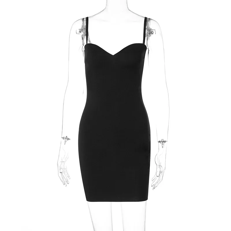 

2021 Spring and Summer New Sexy Woman Fashion Sling Pure Color Dress Temperament Women's Clothing Dresses for Women Party