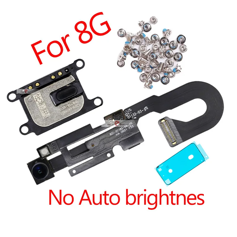 8G No brigh 1set 1 шт. маленькая фронтальная камера для iPhone 8 8G plus светильник датчик приближения гибкий кабель облицовочный модуль запасные части - Цвет: 8G No brigh 1set